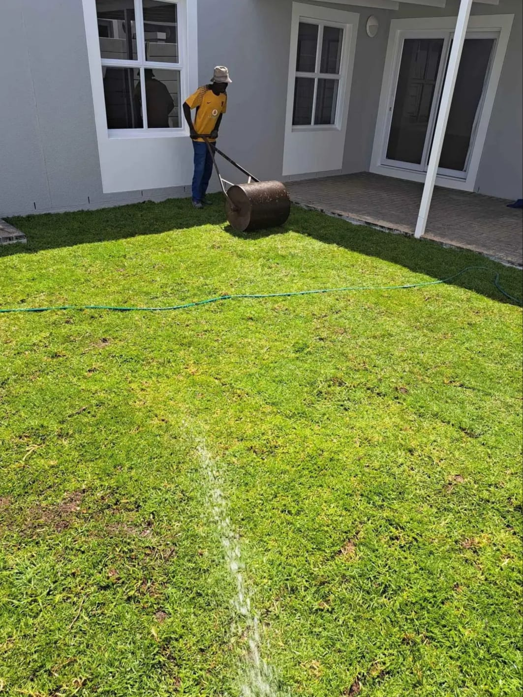 Roll-on lawn installation in Cape Town